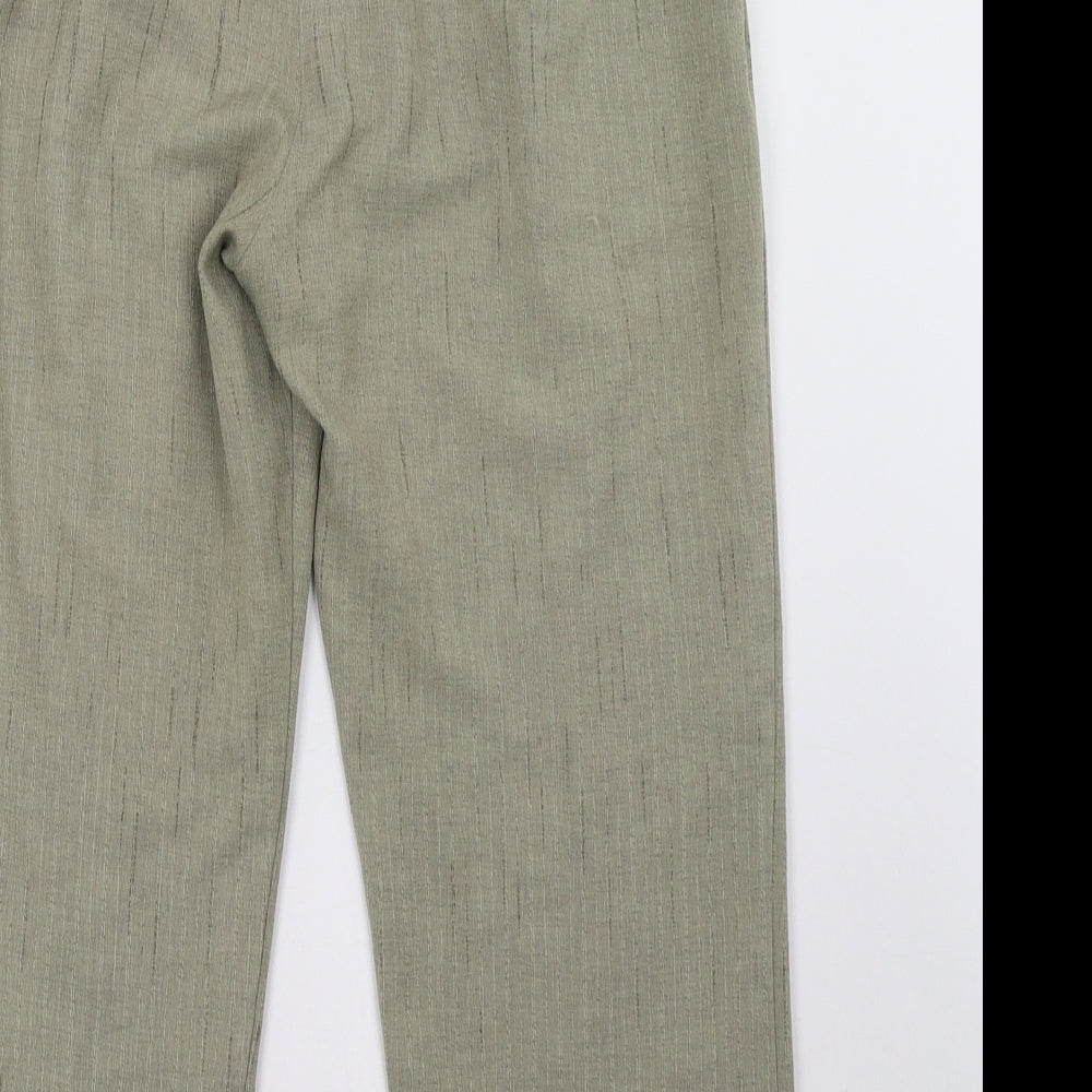Womens UK Size 14 Alexara Regular Fit Green Trousers