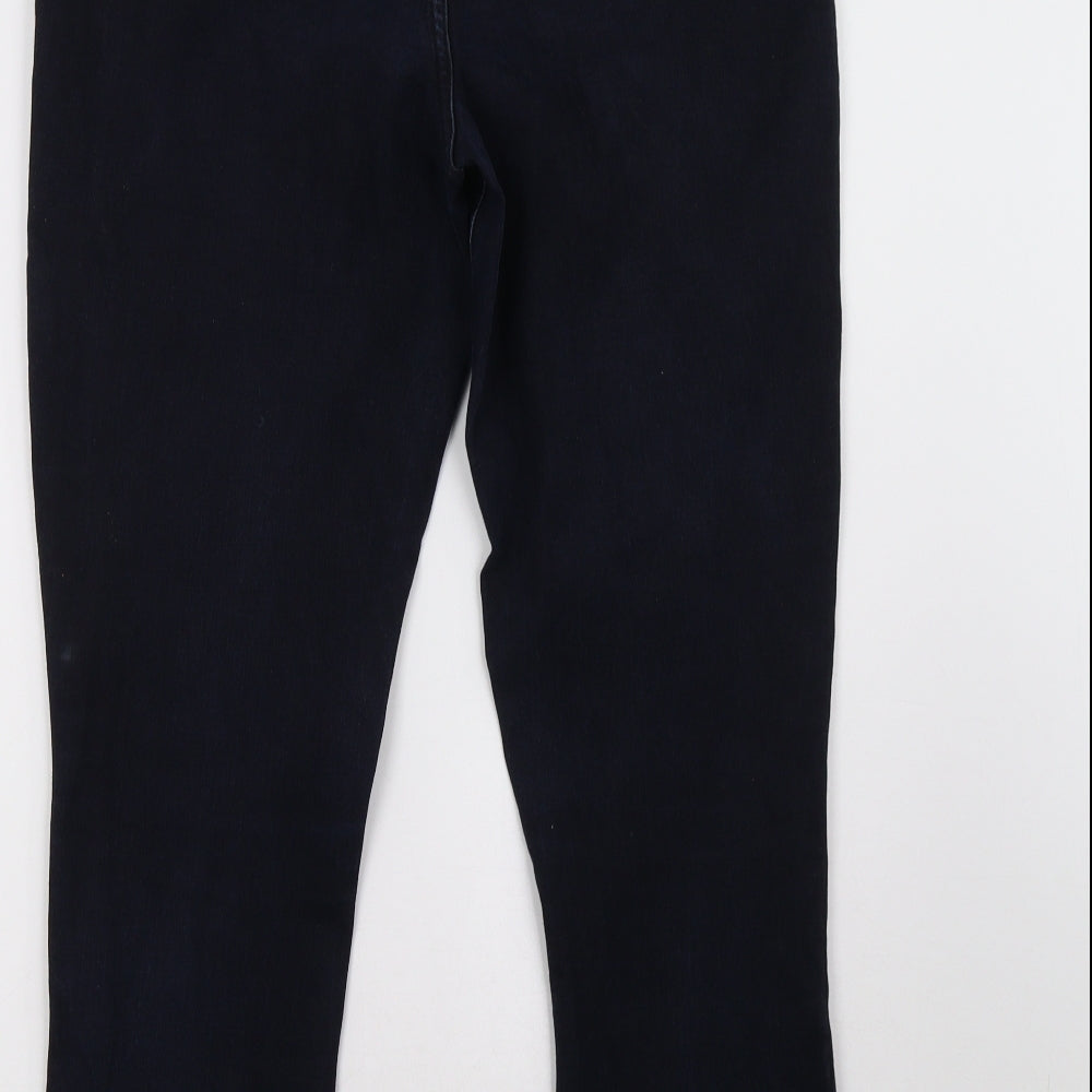 Womens UK Size 10 Preworn Regular Fit Straight Blue Jeans