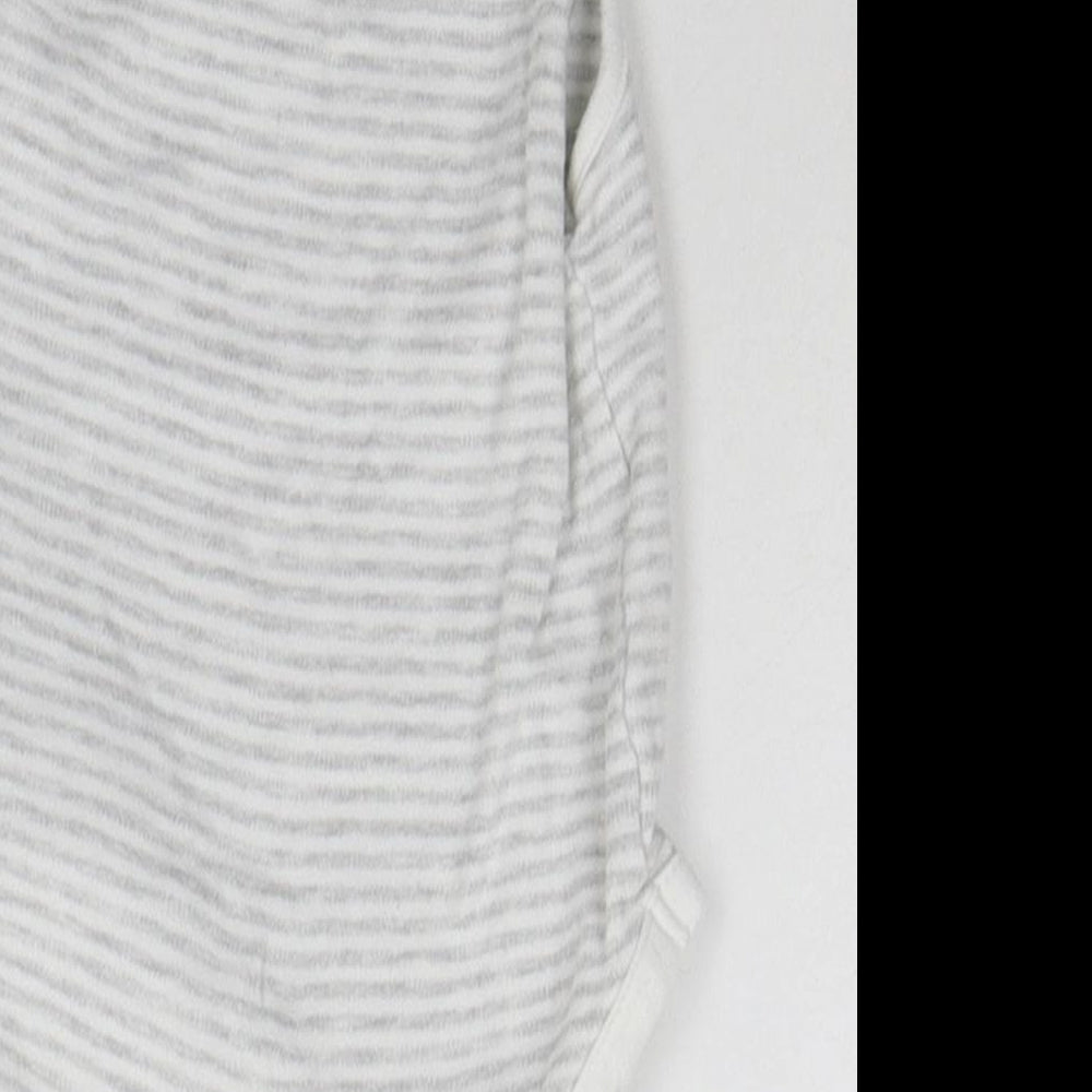 Very Baby Grey Striped Babygrow One-Piece Size 12-18 Months