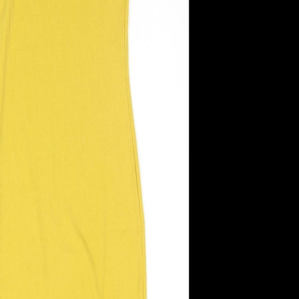 New Look Womens Yellow A-Line Size 6