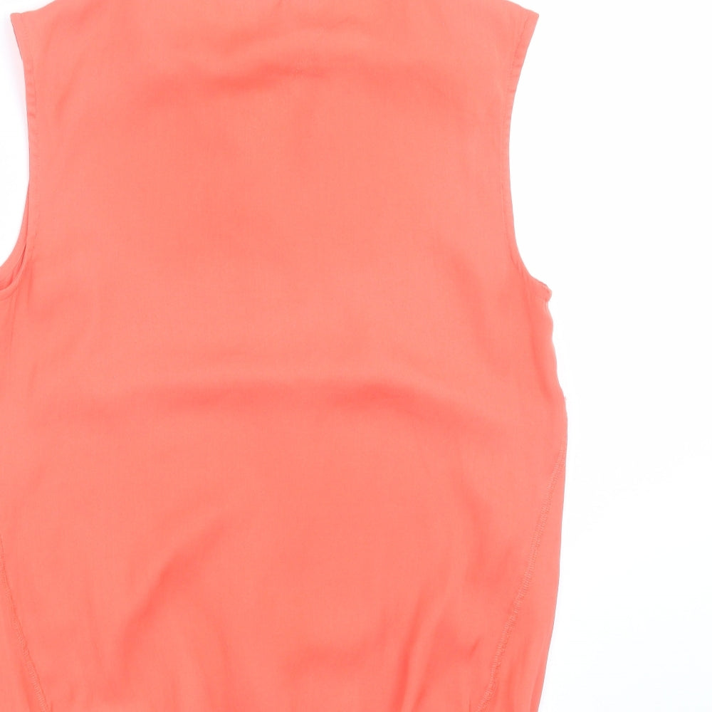Womens UK Size 6 NEXT Orange Basic Blouse