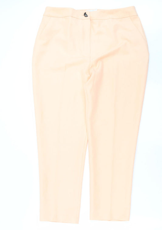 Womens UK Size 14 ASOS Regular Fit Orange Trousers