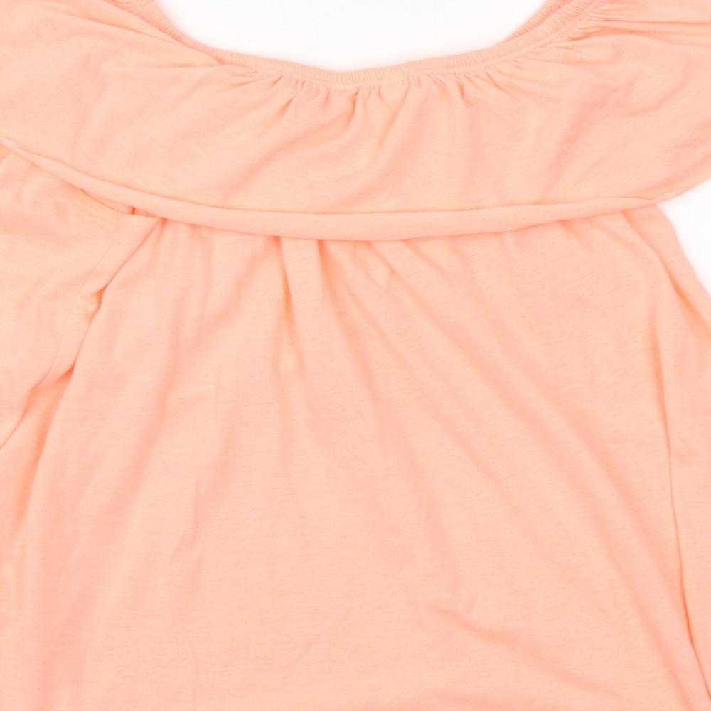 Brand and care label for Matalan girls’ pink basic casual, size 12, years