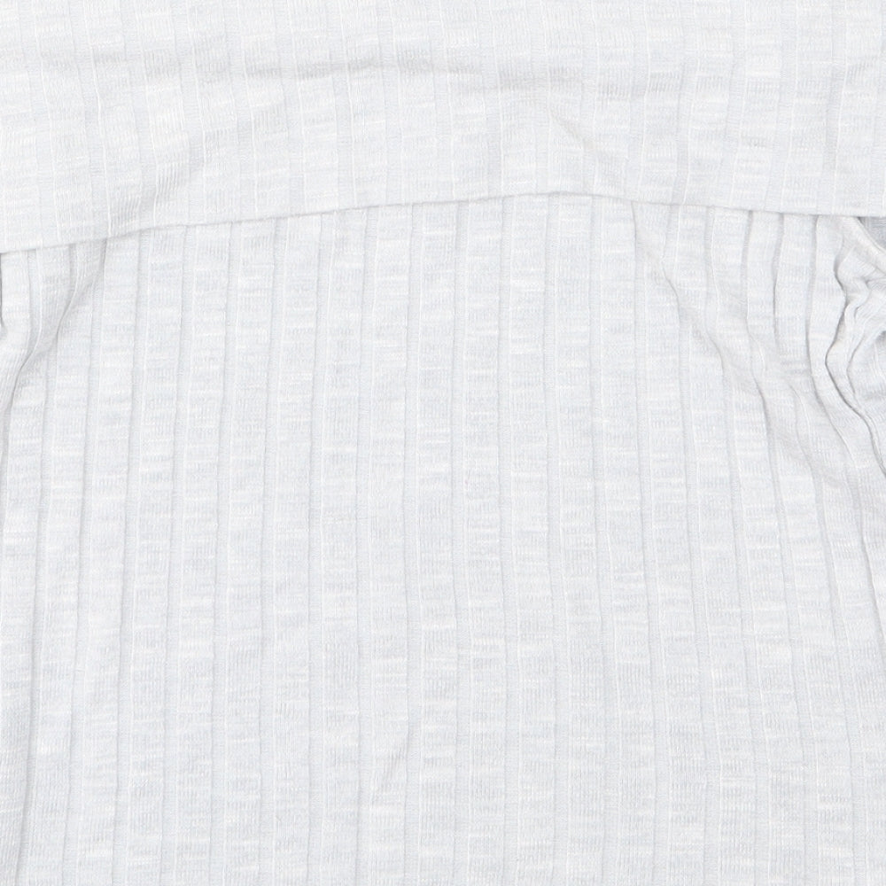 Womens UK Size 14 New Look Grey Basic T-Shirt