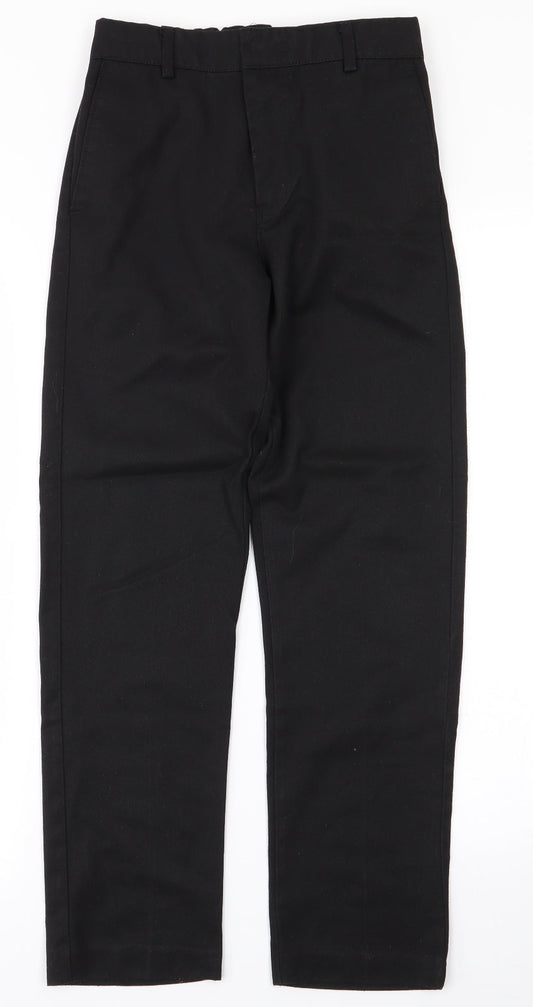 Preworn Boys Black Dress Pants Trousers Size 11-12 Years