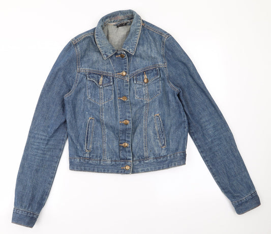 Womens UK Size 10 Topshop Blue Jacket