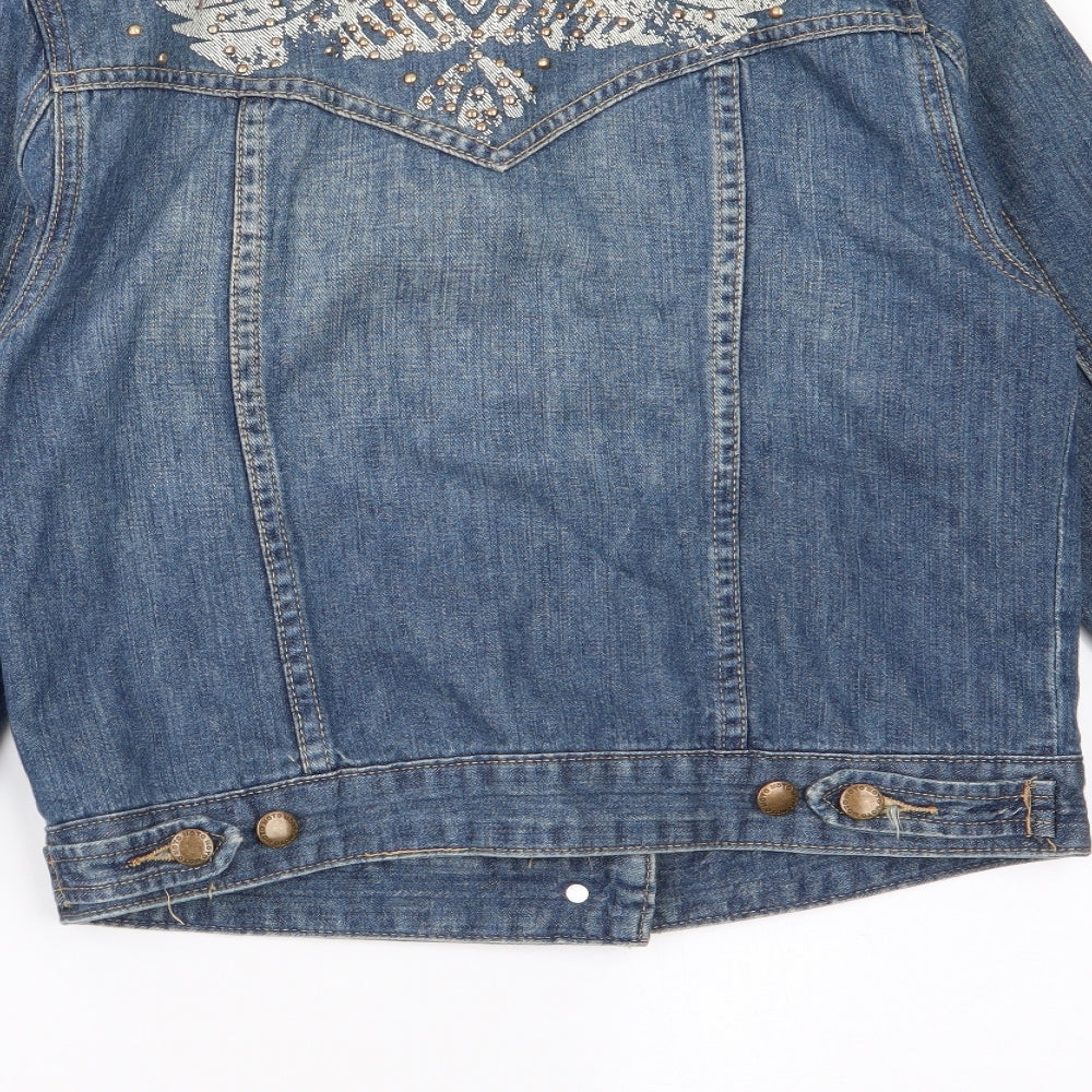 Womens UK Size 10 Topshop Blue Jacket