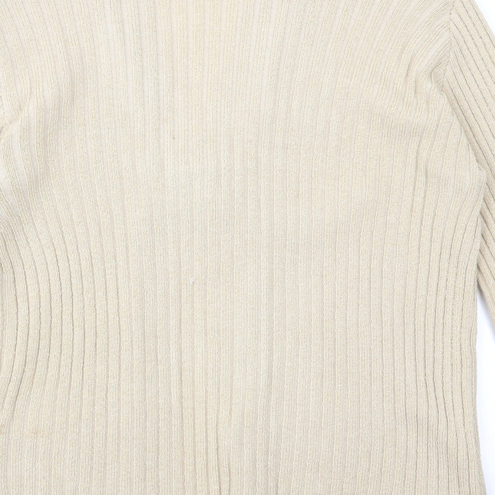 Womens UK Size L Pulse Beige Shrug Jumper