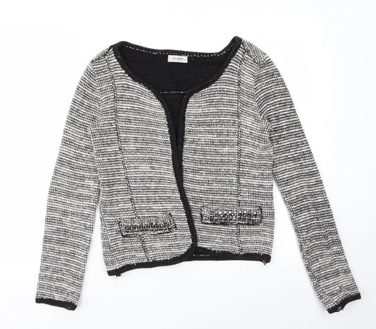 Womens UK Size M Pull & Bear White Shrug Jumper