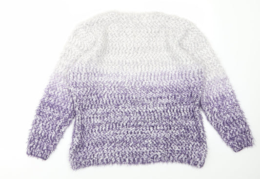 Womens UK Size XL Nina Murati Purple Pullover Jumper