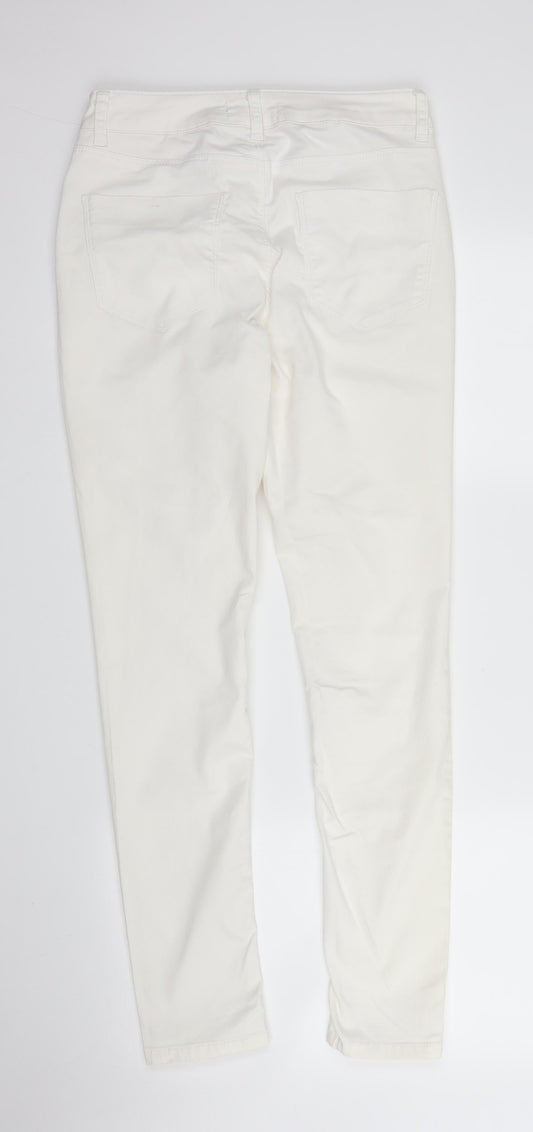 South Womens White Denim Skinny Jeans Size 10 L26 in