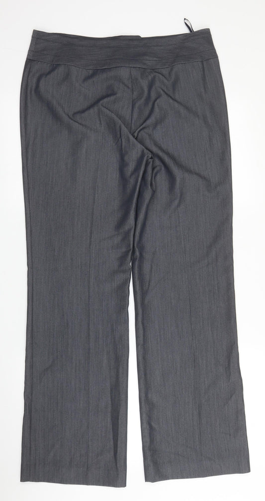 Womens UK Size 12 Epilogue Regular Fit Grey Trousers