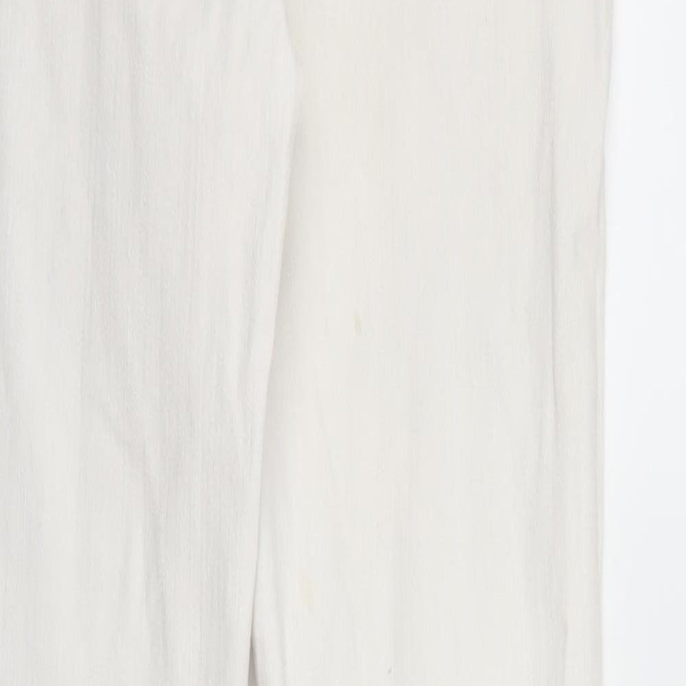 NEXT Womens White Denim Skinny Jeans Size 8 L27 in