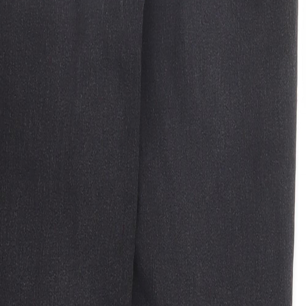 Brand and care label for Lipsy women’s black denim skinny jeans, size UK 8, 27-inch leg