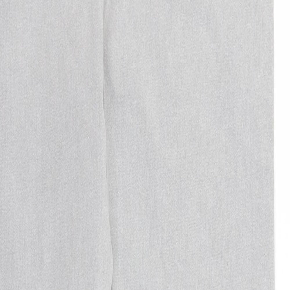 Brand and care label for Primark women’s grey denim skinny jeans, size UK 8, 26-inch leg
