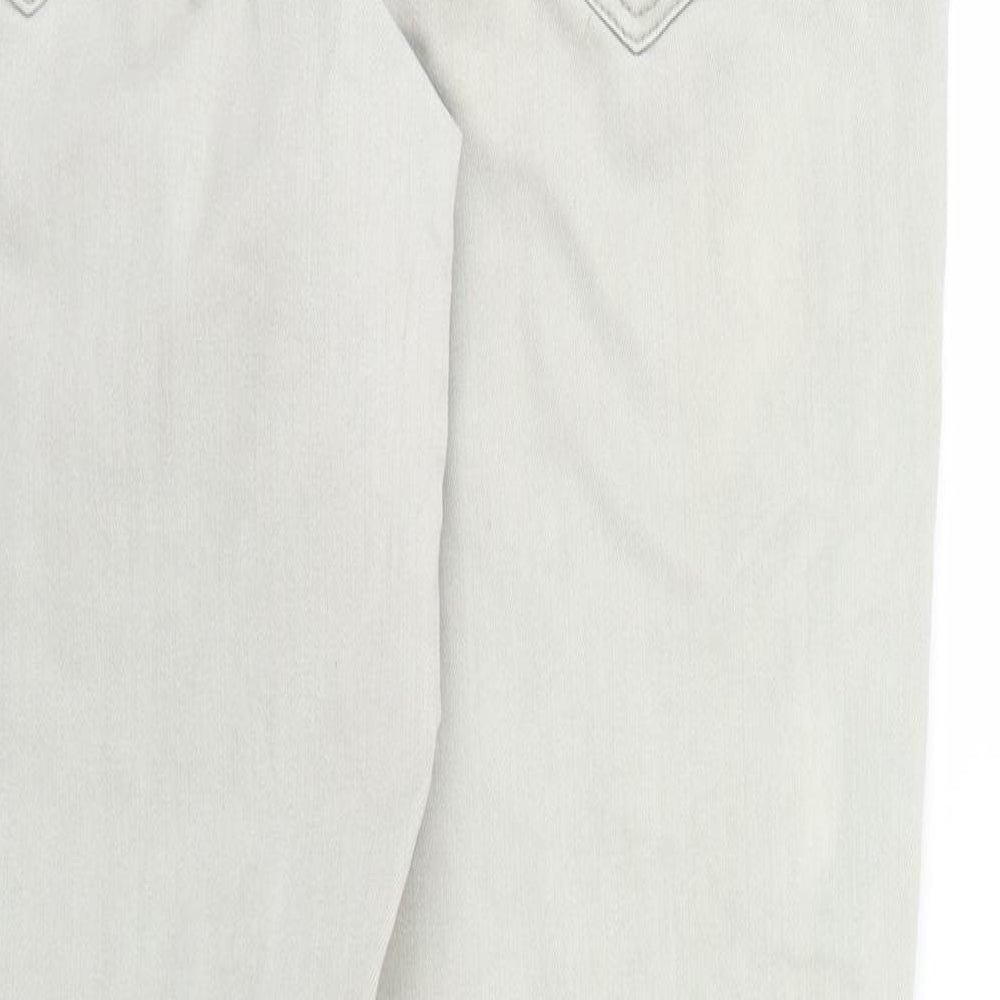 George Womens Green Denim Skinny Jeans Size 14 L29 in