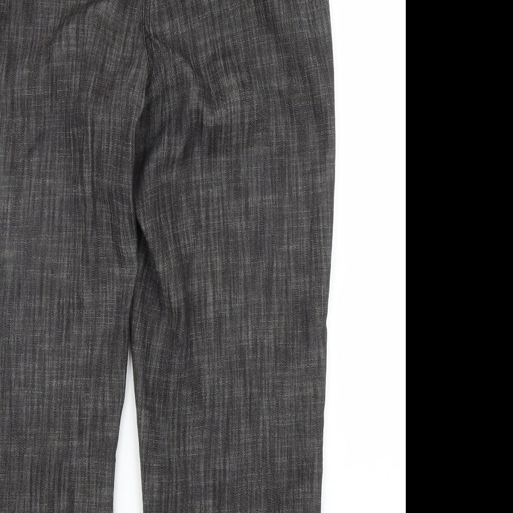 Daxon Womens Grey Capri Trousers Size 12 L20 in