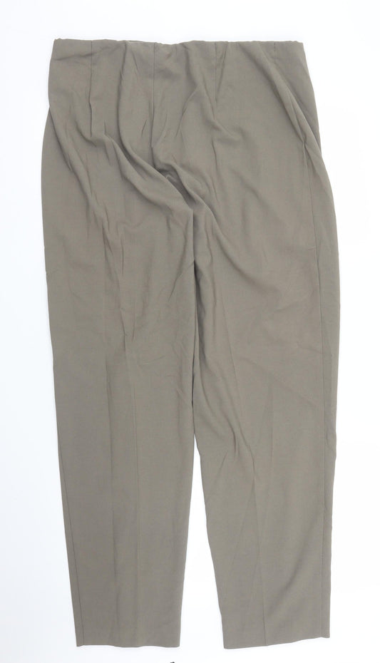 Womens UK Size 22 Essentials Regular Fit Grey Trousers