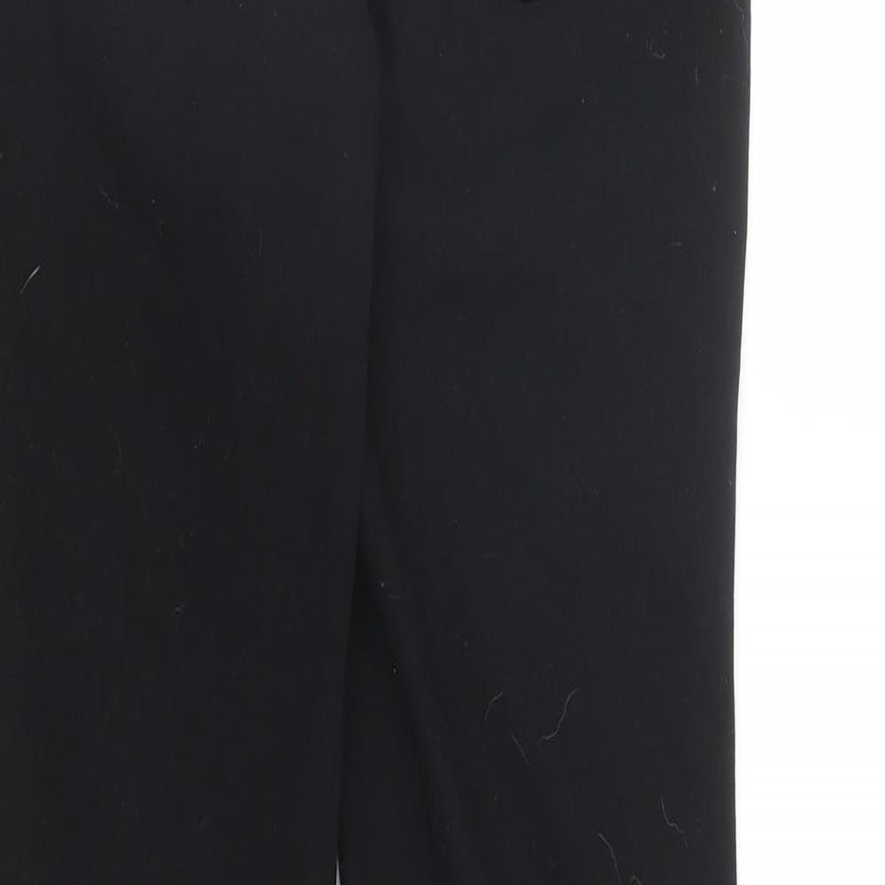 Womens UK Size 8 Very Regular Fit Carrot Black Trousers