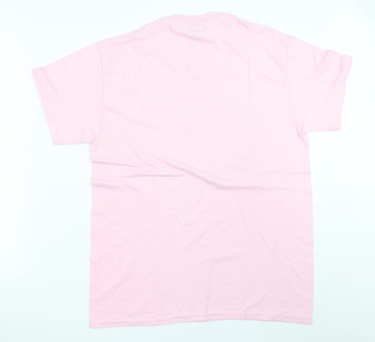 Gildan Womens Pink Basic T-Shirt Size M