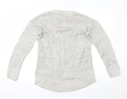 Womens UK Size S New Look Grey Pullover Jumper