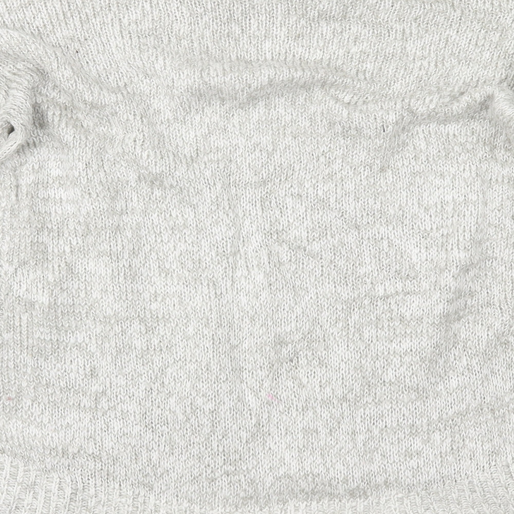 Womens UK Size S New Look Grey Pullover Jumper