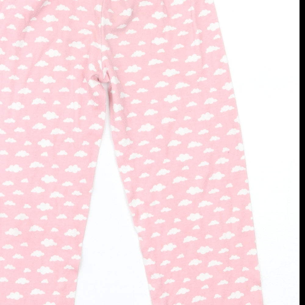 Preworn Girls Pink Pyjama Pants Size 5-6 Years