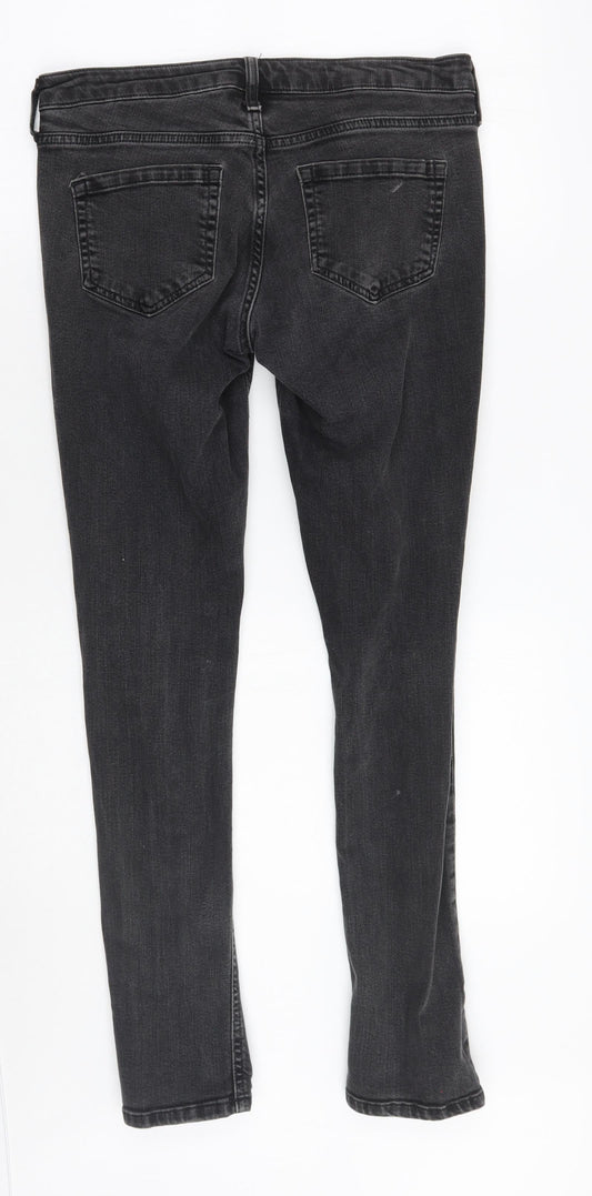 Denim co Womens Black Skinny Jeans Size 12 L28 in