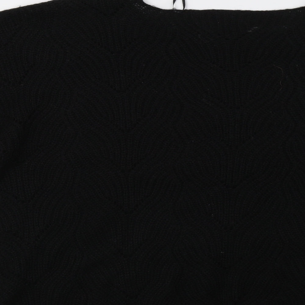 Brand and care label for Kapalua women’s black jumper, size L