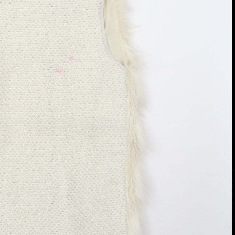 Womens UK Size 6 Amisu Ivory Overcoat