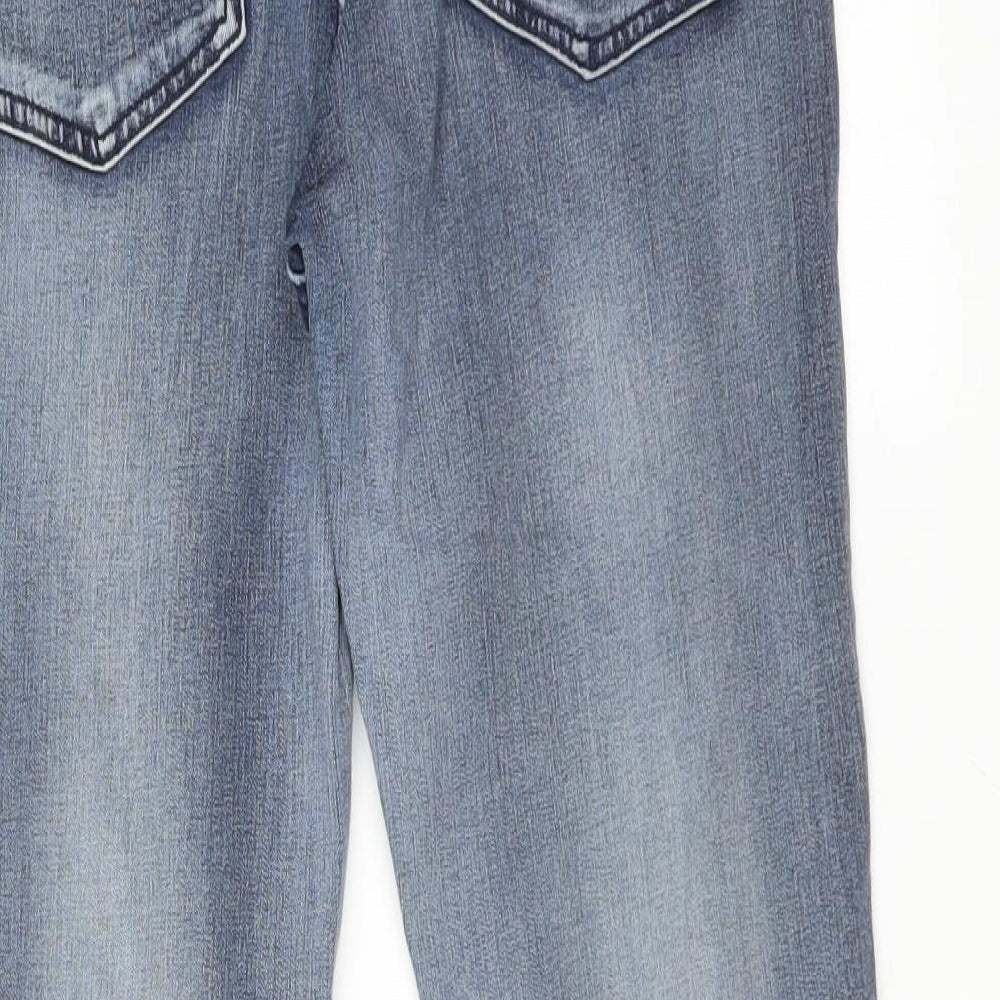 Womens UK Size 12 WAVEN Regular Fit Skinny Blue Jeans
