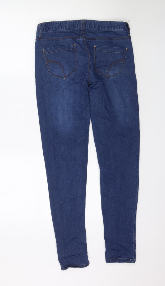 Denim Co. Womens Blue Denim Skinny Jeans Size 10 L30 in