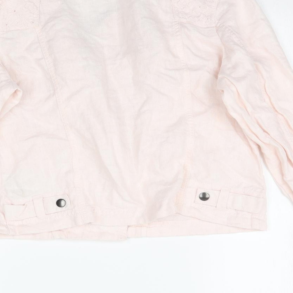 Womens UK Size 14 Marks and Spencer Pink Jacket