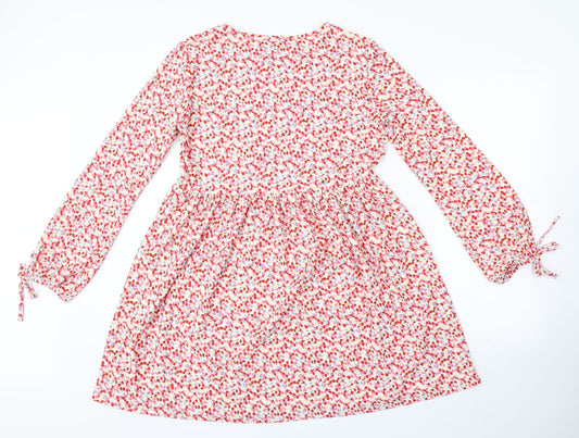 Wednesday's Girl Womens Multicoloured Floral A-Line Size S