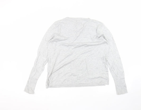 Womens UK Size L Only Grey Basic T-Shirt