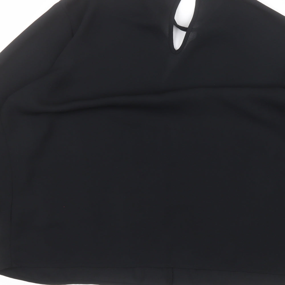 Papaya Womens Black Basic Blouse Size 12