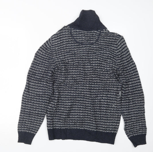 Burton Mens Blue Knit Pullover Jumper Size S