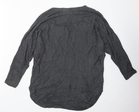 Womens UK Size 14 Debenhams Grey Pullover Jumper