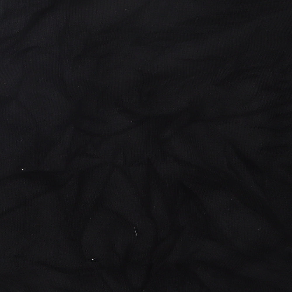 Preworn Mens Black Geometric Knit Pullover Jumper Size L