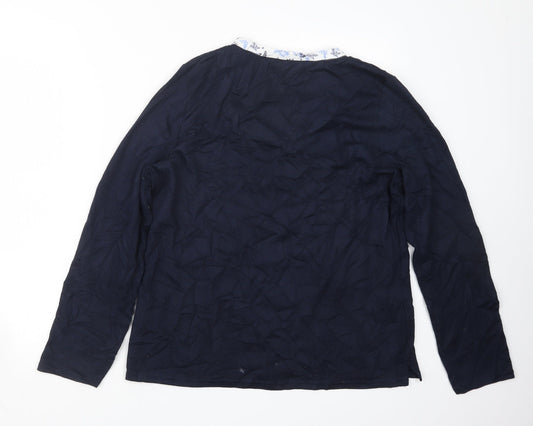 Womens UK Size 14 EWM Blue Pullover Jumper