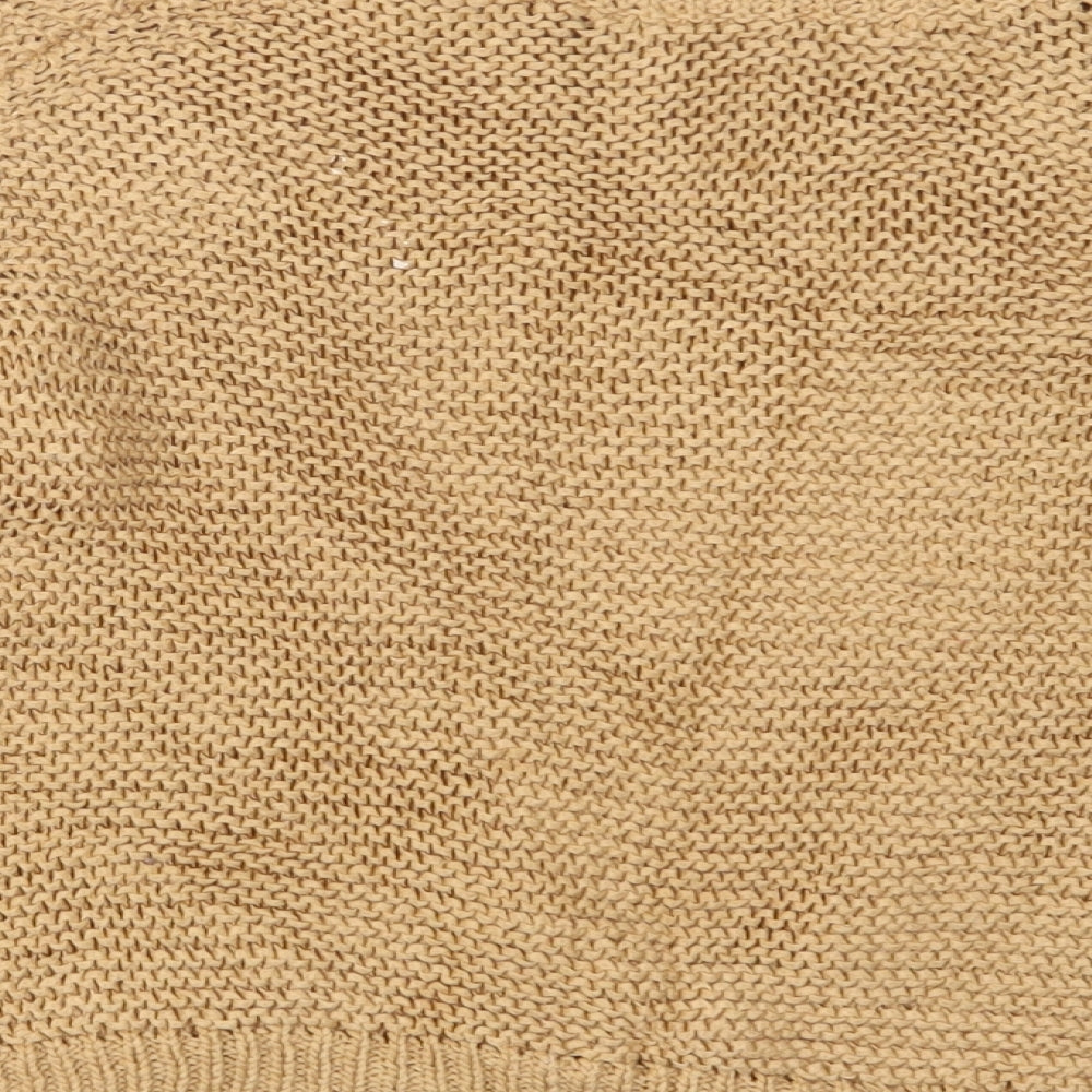 Womens UK Size L Preworn Beige Pullover Jumper