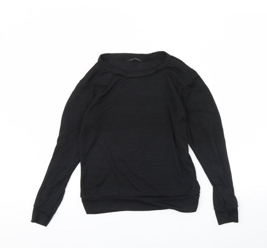 Womens UK Size S QED London Black Pullover Jumper