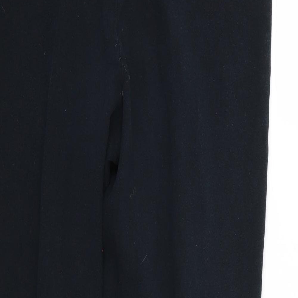 Womens UK Size 14 best basics Regular Fit Black Trousers