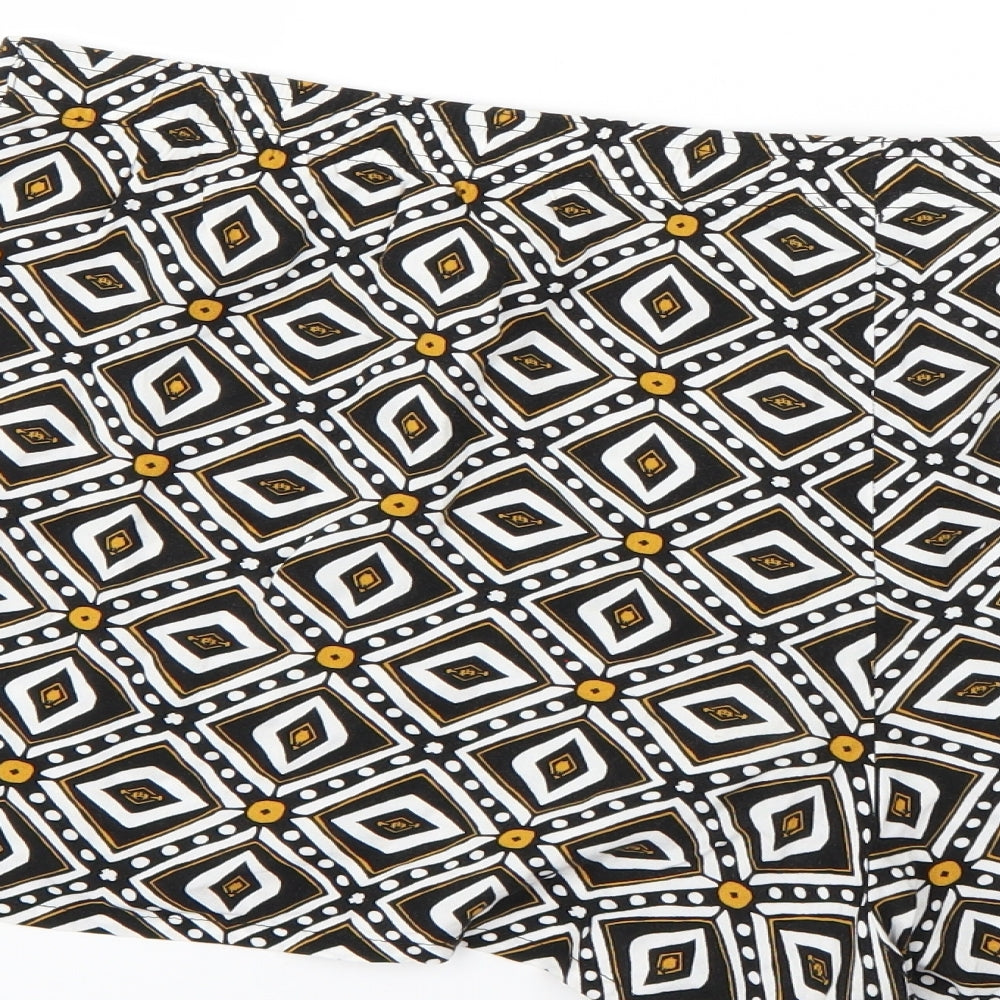 Papaya Womens Multicoloured Geometric  Cut-Off Shorts Size 20