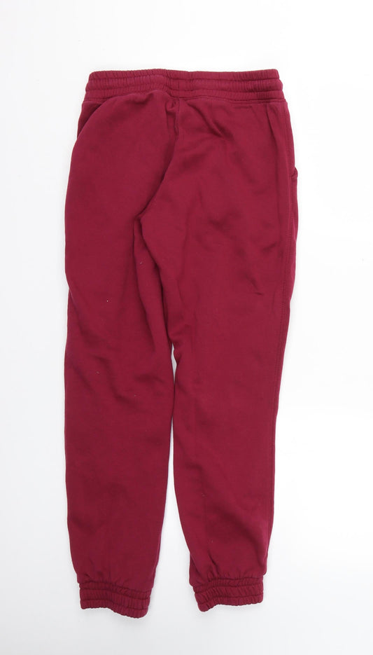 Womens UK Size 6 H&M Regular Fit Jogger Red Trousers