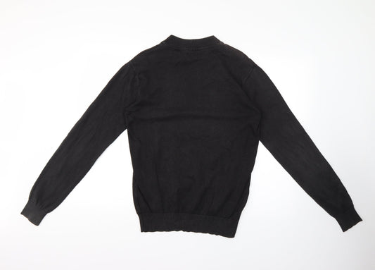 Brave Soul Mens Black Pullover Jumper Size M