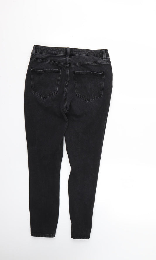 Denim & Co. Womens Black Skinny Jeans Size 12 L24 in