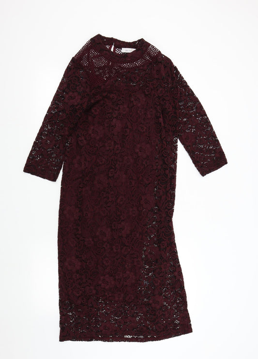 Additional front view of Marks & Spencer women’s red bodycon, size UK 14