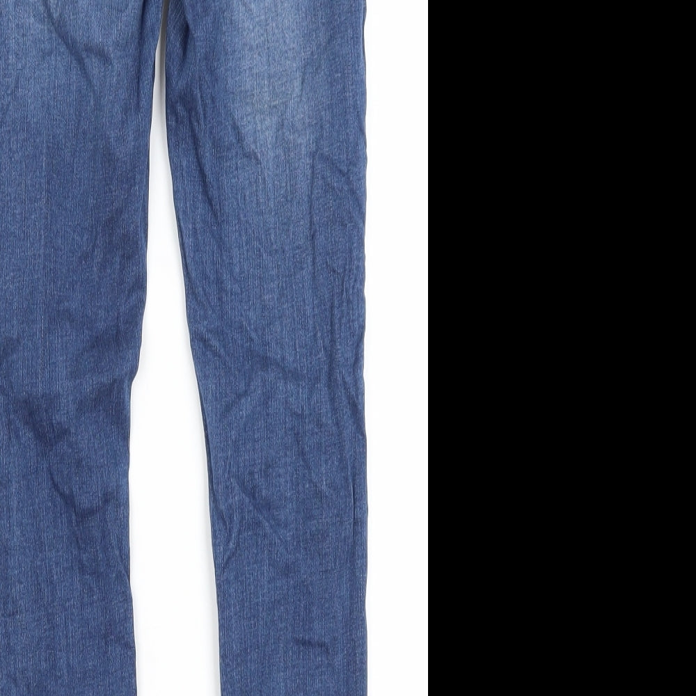 Womens UK Size 25 in Topshop Regular Fit Skinny Blue Jeans