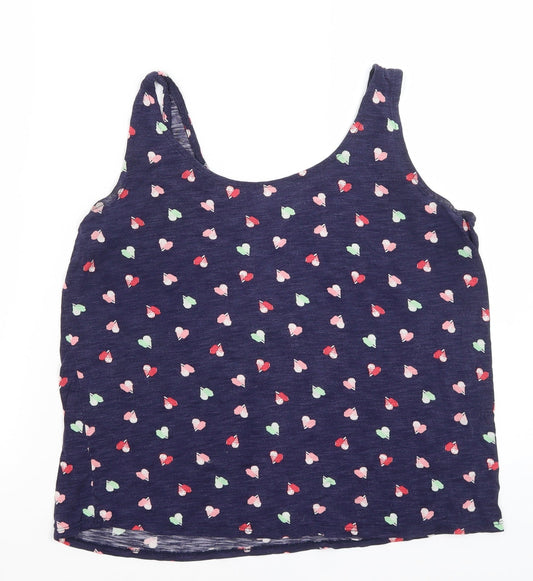 George Womens Blue Basic Tank Size 12